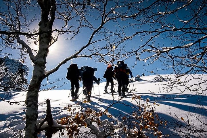 Raquette à neige Ariège Col Chioula