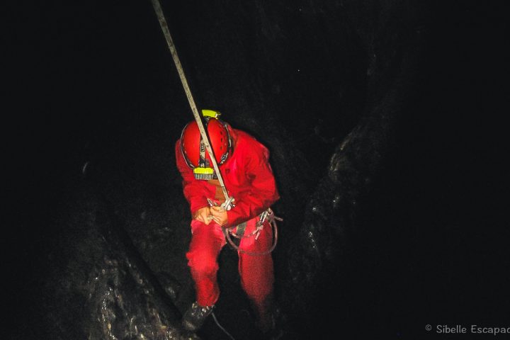 Spéléologie Ariège puit dans Traversée Vicdessos