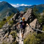 Via Ferrata Ariège Vicdessos Arête Sud Via Ferrata Ariège Vicdessos la passerelle en Arête Sud